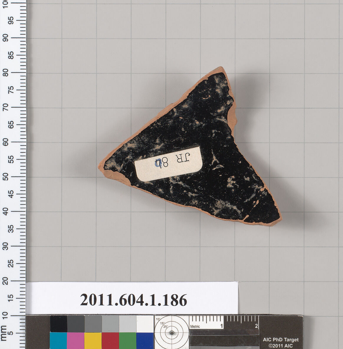 Terracotta fragment of a kylix (drinking cup), Terracotta, Greek, Attic