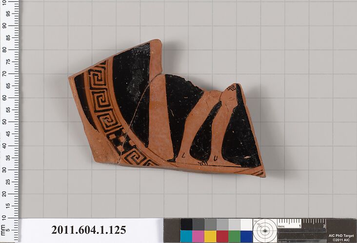 Terracotta fragment of a kylix (drinking cup)