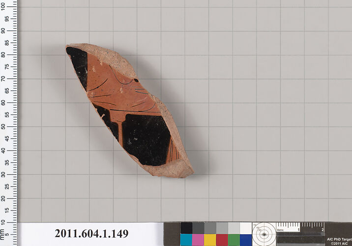 Terracotta fragment of a kylix (drinking cup)