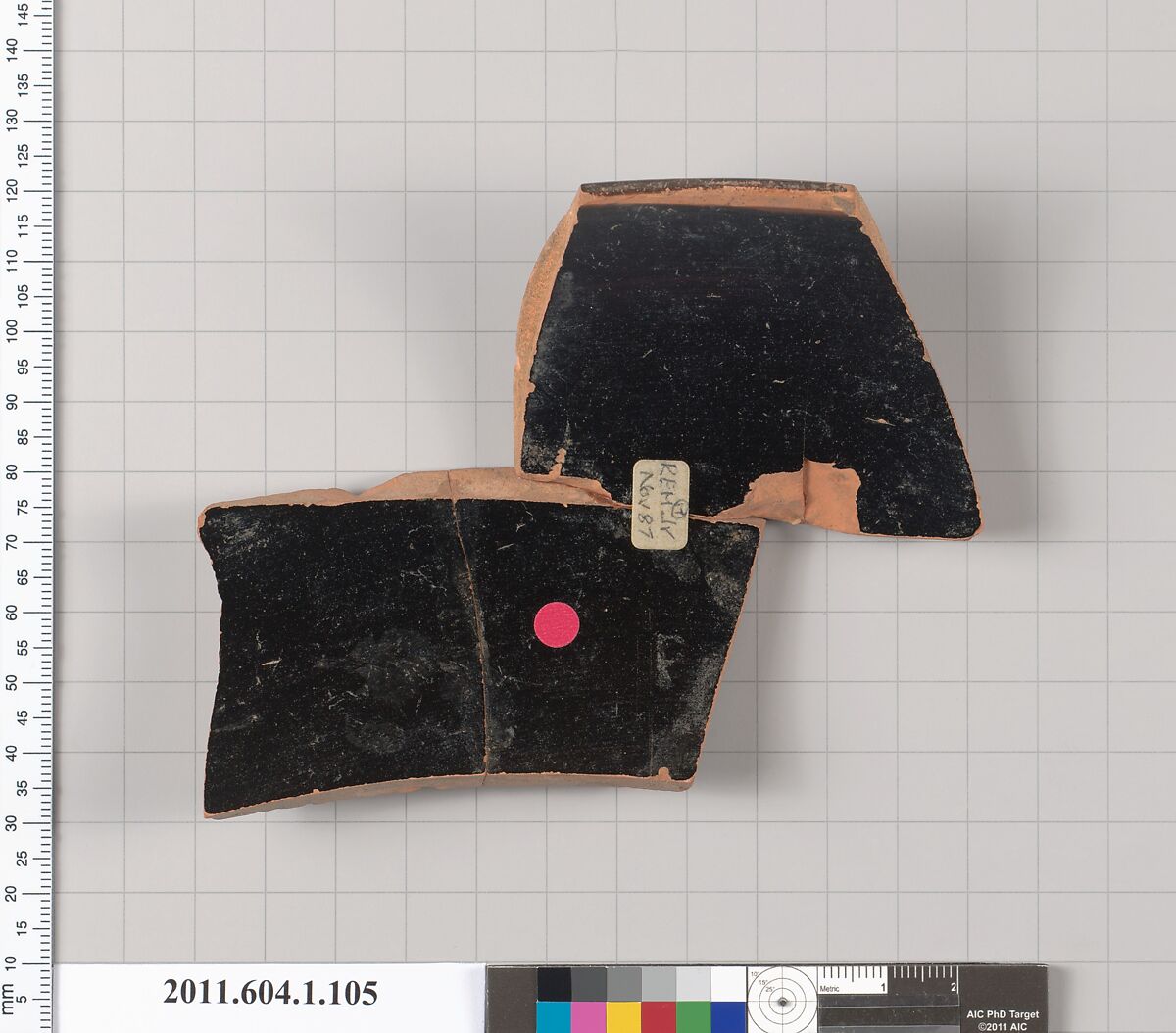 Terracotta fragment of a kylix (drinking cup), Attributed to the Splanchnopt Painter [Dyfri Williams], Terracotta, Greek, Attic