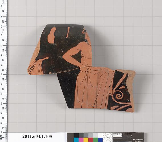 Terracotta fragment of a kylix (drinking cup)