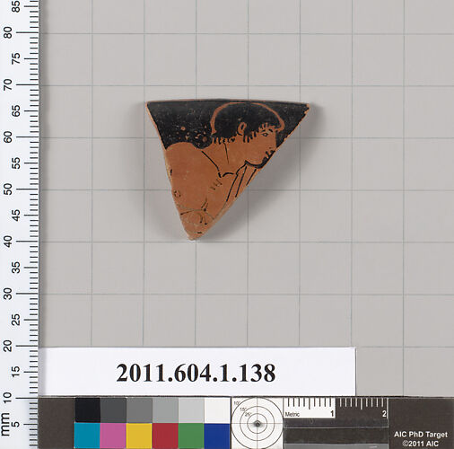 Terracotta rim fragment of a kylix (drinking cup)