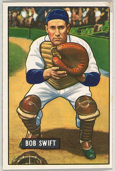 Bob Swift, Catcher, Detroit Tigers, from Picture Cards, series 5 (R406-5) issued by Bowman Gum, Issued by Bowman Gum Company, Commercial color lithograph 