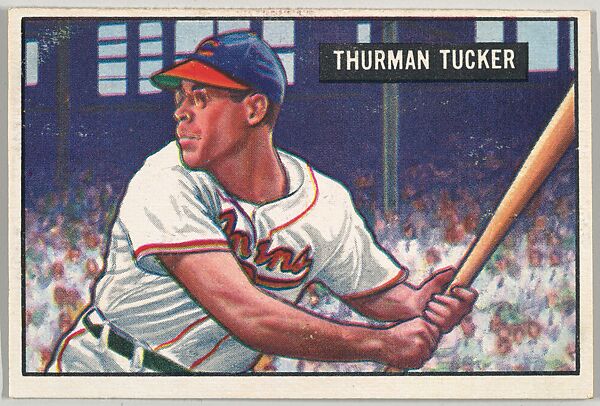 Thurman Tucker, Outfield, Cleveland Indians, from Picture Cards, series 5 (R406-5) issued by Bowman Gum, Issued by Bowman Gum Company, Commercial color lithograph 