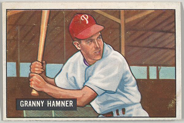 Granny Hamner, Shortstop, Philadelphia Phillies, from Picture Cards, series 5 (R406-5) issued by Bowman Gum, Issued by Bowman Gum Company, Commercial color lithograph 