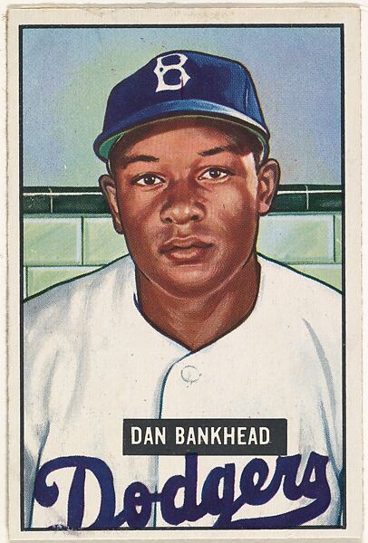 Dan Bankhead, Pitcher, Brooklyn Dodgers, from Picture Cards, series 5 (R406-5) issued by Bowman Gum, Issued by Bowman Gum Company, Commercial color lithograph 