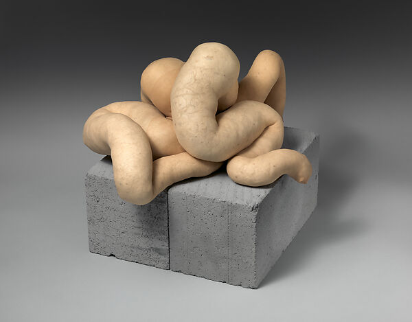 NUD CYCLADIC 9, Sarah Lucas (British, born London, 1962), Nylon, synthetic fiber, concrete, steel wire