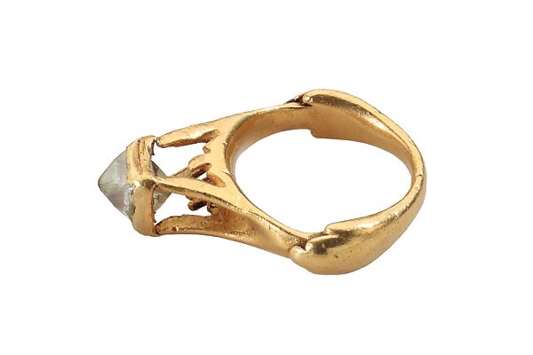 Octahedral Diamond Ring, Gold, diamond, Roman