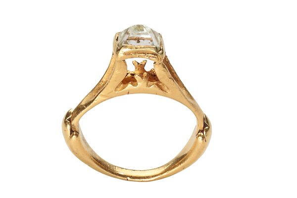 Octahedral Diamond Ring, Gold, diamond, Roman