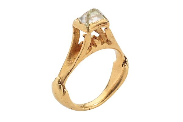 Octahedral Diamond Ring, Gold, diamond, Roman 