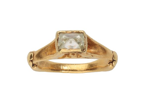 Octahedral Diamond Ring, Gold, diamond, Roman