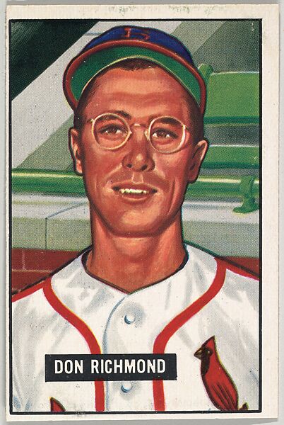 Don Richmond, Infield, St. Louis Cardinals, from Picture Cards, series 5 (R406-5) issued by Bowman Gum, Issued by Bowman Gum Company, Commercial color lithograph 