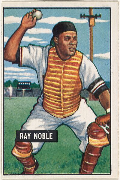 Ray Noble, Catcher, New York Giants, from Picture Cards, series 5 (R406-5) issued by Bowman Gum, Issued by Bowman Gum Company, Commercial color lithograph 