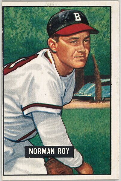 Norman Roy, Pitcher, Boston Braves, from Picture Cards, series 5 (R406-5) issued by Bowman Gum, Issued by Bowman Gum Company, Commercial color lithograph 