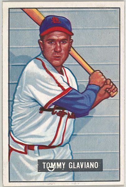 Tommy Glaviano, Infield, St. Louis Cardinals, from Picture Cards, series 5 (R406-5) issued by Bowman Gum, Issued by Bowman Gum Company, Commercial color lithograph 