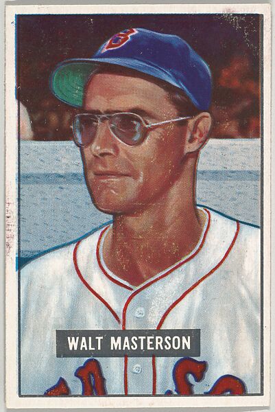 Walt Masterson, Pitcher, Boston Red Sox, from Picture Cards, series 5 (R406-5) issued by Bowman Gum, Issued by Bowman Gum Company, Commercial color lithograph 