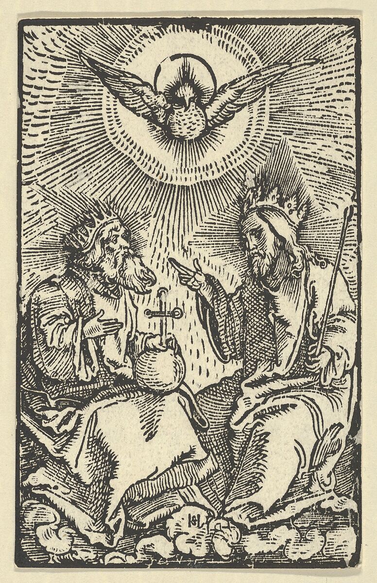 The Holy Trinity, from Via Felicitatis, Hans Schäufelein (German, Nuremberg ca. 1480–ca. 1540 Nördlingen), Woodcut 