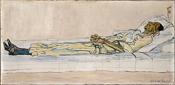 Valentine Godé-Darel on her Deathbed, Ferdinand Hodler (Swiss, Bern 1853–1918 Geneva), Oil on canvas 