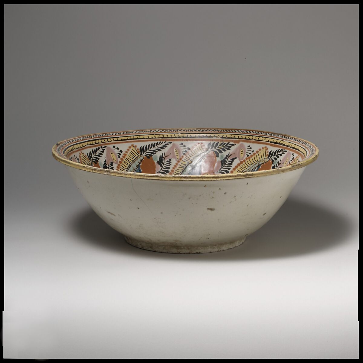 Bowl, Tin-glazed earthenware, Mexican 