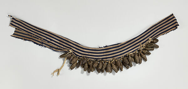 Dance Apron (bells), fabric, bronze, Eloyi (Afo) people 