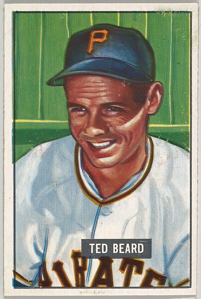 Ted Beard, Outfield, Pittsburgh Pirates, from Picture Cards, series 5 (R406-5) issued by Bowman Gum, Issued by Bowman Gum Company, Commercial color lithograph 