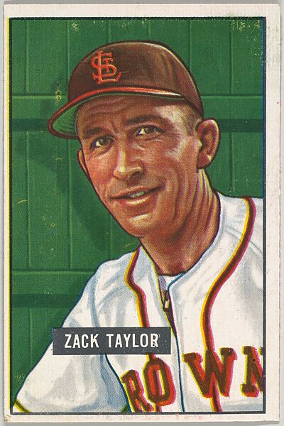Zach Taylor, Manager, St. Louis Browns, from Picture Cards, series 5 (R406-5) issued by Bowman Gum, Issued by Bowman Gum Company, Commercial color lithograph 