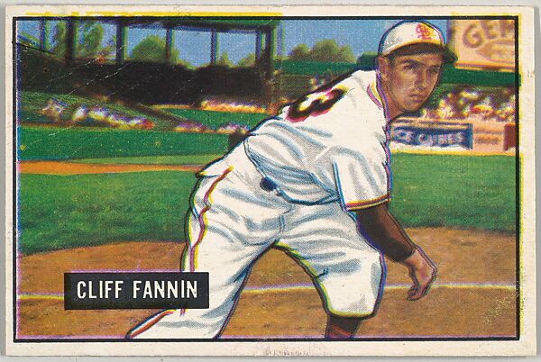 Cliff Fannin, Pitcher, St. Louis Browns, from Picture Cards, series 5 (R406-5) issued by Bowman Gum, Issued by Bowman Gum Company, Commercial color lithograph 
