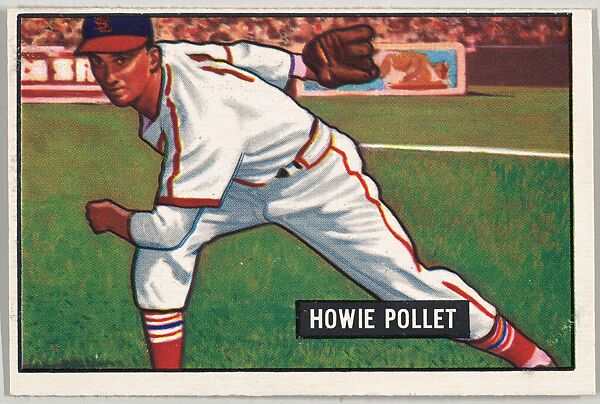 Howie Pollet, Pitcher, Pittsburgh Pirates, from Picture Cards, series 5 (R406-5) issued by Bowman Gum, Issued by Bowman Gum Company, Commercial color lithograph 
