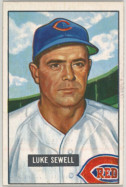 Luke Sewell, Manager, Cincinnati Reds, from Picture Cards, series 5 (R406-5) issued by Bowman Gum, Issued by Bowman Gum Company, Commercial color lithograph 