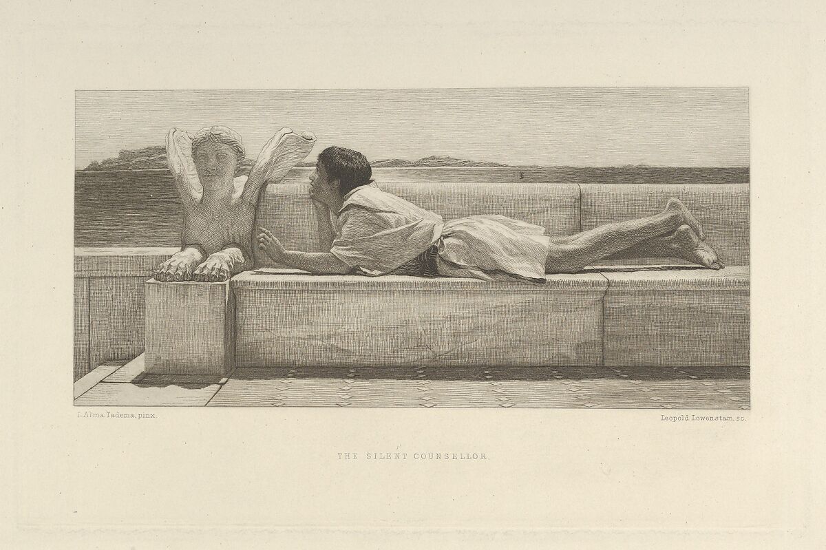The Silent Councillor, from "The Portfolio", After Sir Lawrence Alma-Tadema (British (born The Netherlands), Dronrijp 1836–1912 Wiesbaden), Etching 