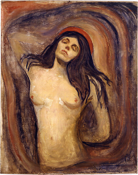 Madonna, Edvard Munch (Norwegian, Løten 1863–1944 Ekely), Oil on canvas 