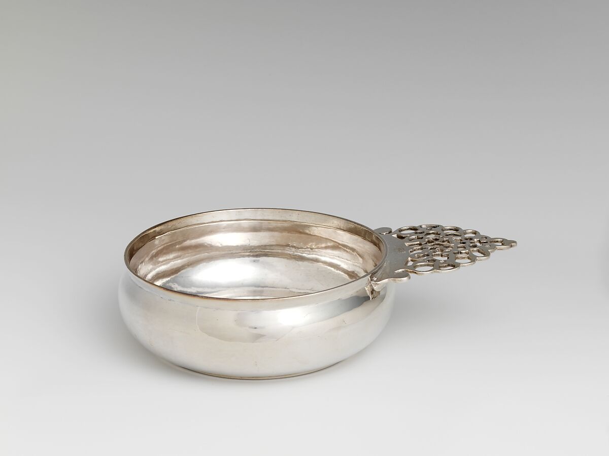 Porringer, Peter Van Dyck (1684–1750), Silver, American 