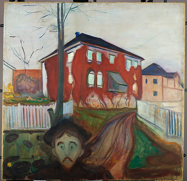 Red Virginia Creeper, Edvard Munch (Norwegian, Løten 1863–1944 Ekely), Oil on canvas 