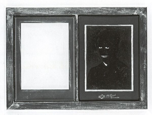 Two Invisible Men (The Lost Portraits), Kerry James Marshall (American, born Birmingham, Alabama, 1955), Acrylic on board 
