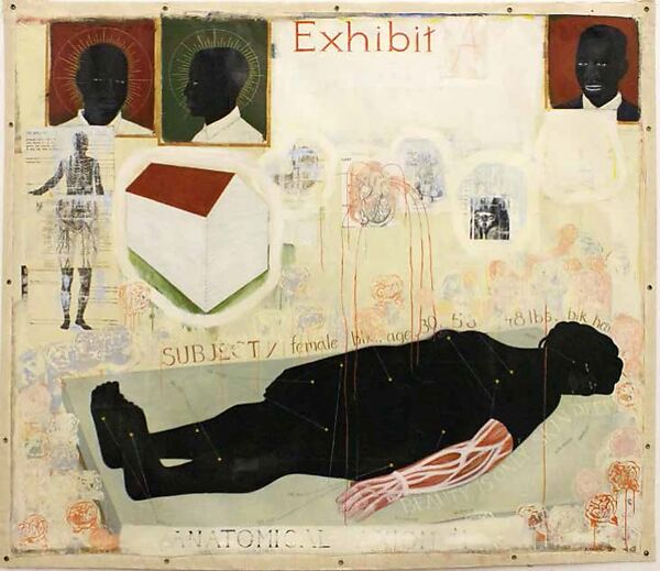 Beauty Examined, Kerry James Marshall (American, born Birmingham, Alabama, 1955), Acrylic and collage on canvas 