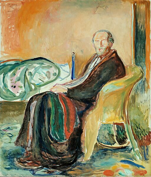 Self Portrait with the Spanish Flu, Edvard Munch (Norwegian, Løten 1863–1944 Ekely), Oil on canvas 