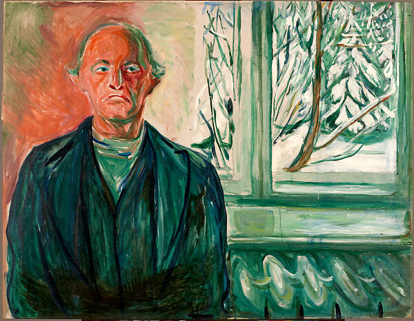 Self Portrait by the Window, Edvard Munch (Norwegian, Løten 1863–1944 Ekely), Oil on canvas 