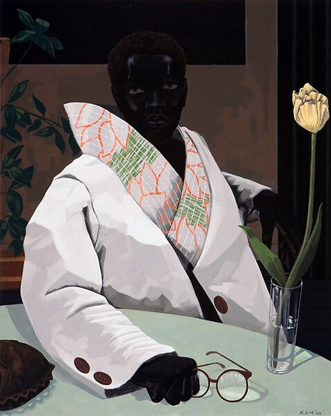 Portrait of a Curator (In Memory of Beryl Wright), Kerry James Marshall (American, born Birmingham, Alabama, 1955), Acrylic on PVC panel 