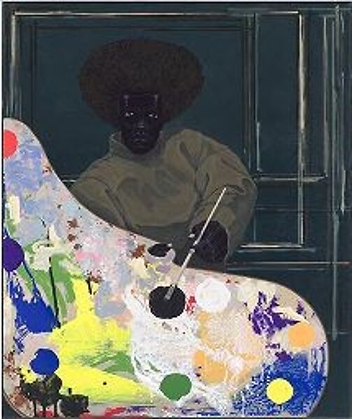Untitled (Painter), Kerry James Marshall (American, born Birmingham, Alabama, 1955), Acrylic on PVC panel 
