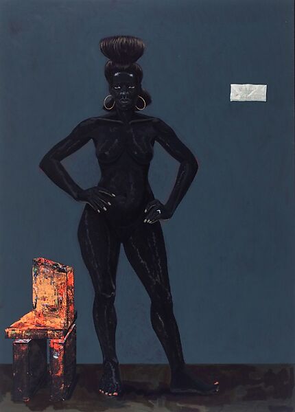 Bride of Frankenstein, Kerry James Marshall (American, born Birmingham, Alabama, 1955), Acrylic on PVC panel 