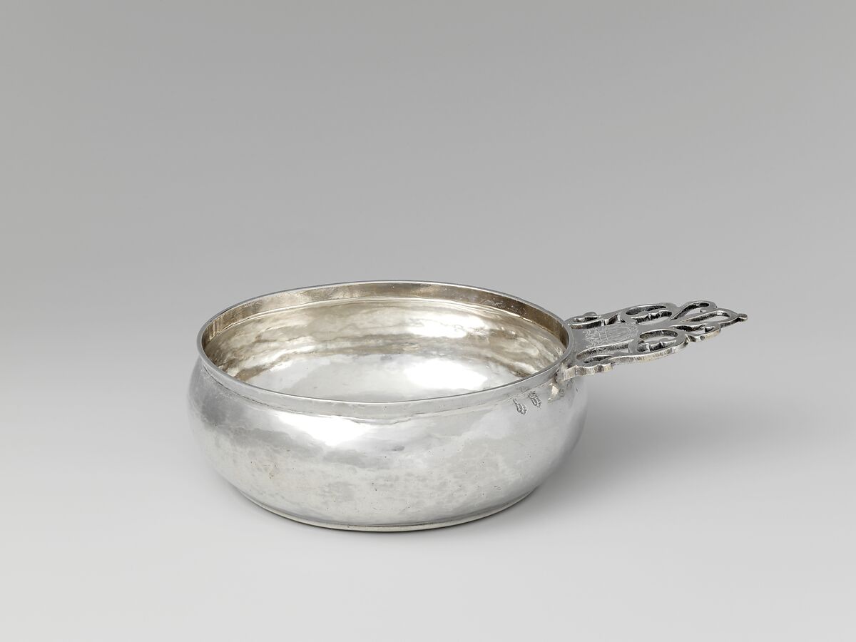 Porringer, John Edwards (ca. 1671–1746), Silver, American 