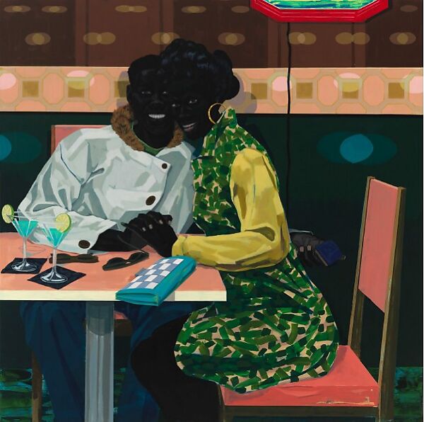 Untitled (Club Couple), Kerry James Marshall (American, born Birmingham, Alabama, 1955), Acrylic on PVC panel 