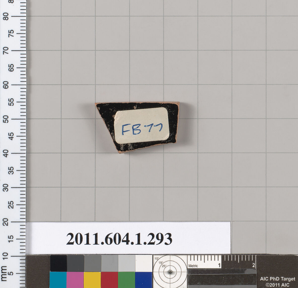 Terracotta fragment of a kylix (drinking cup), Terracotta, Greek, Attic