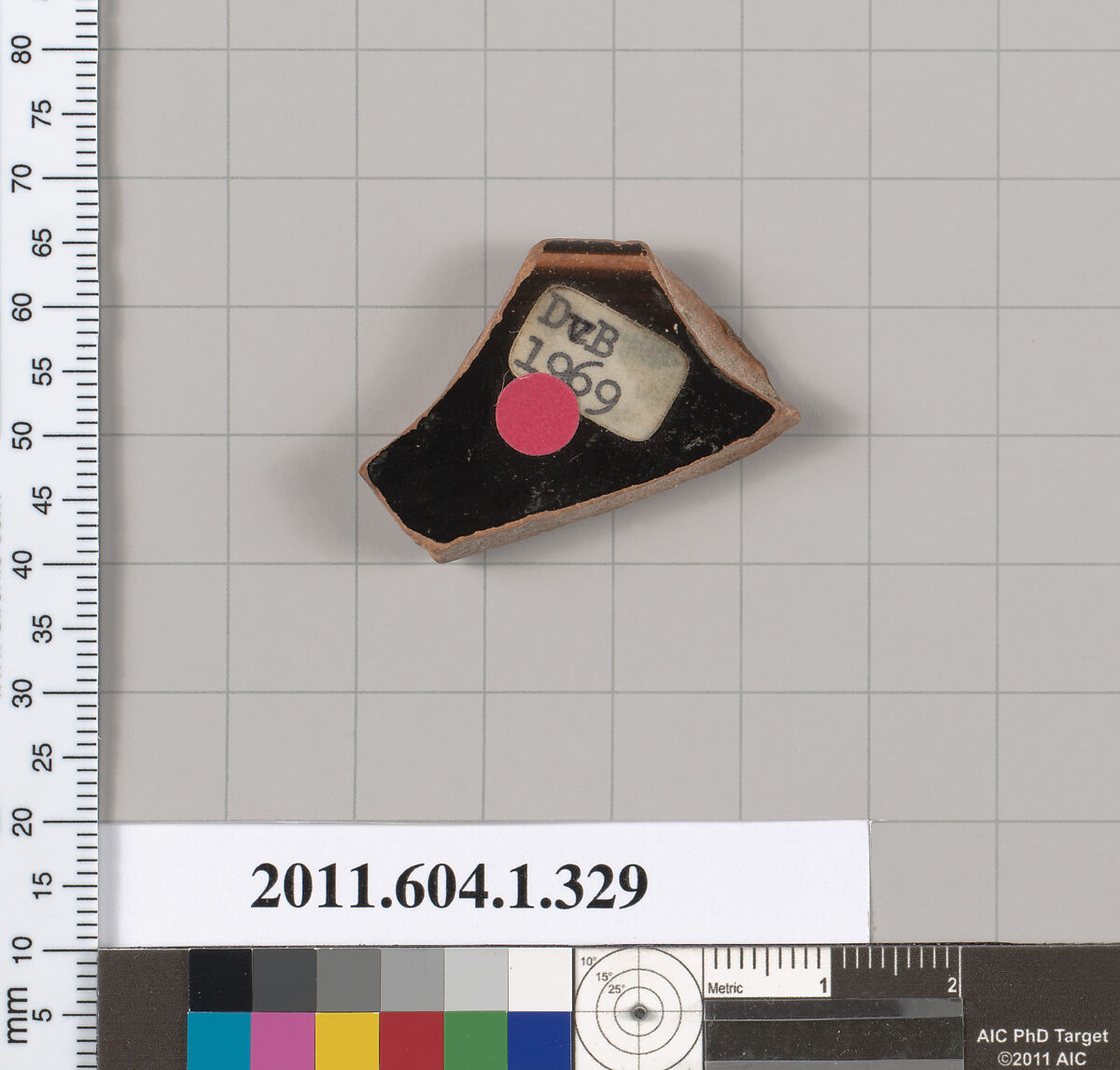 Terracotta rim fragment of a kylix (drinking cup), Terracotta, Greek, Attic