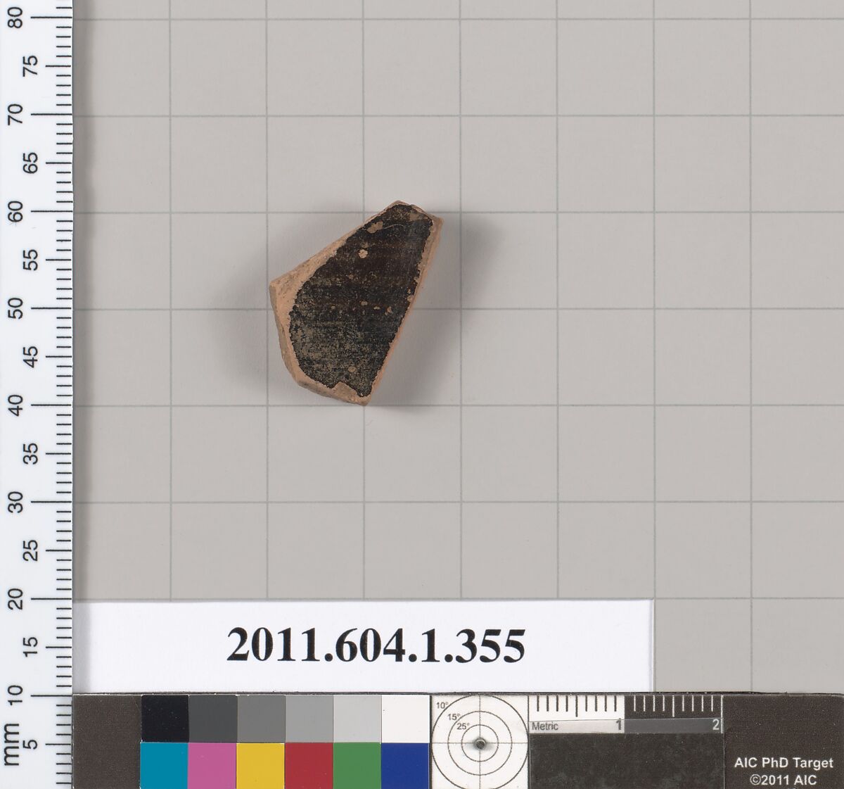 Terracotta fragment of a kylix (drinking cup), Terracotta, Greek, Attic