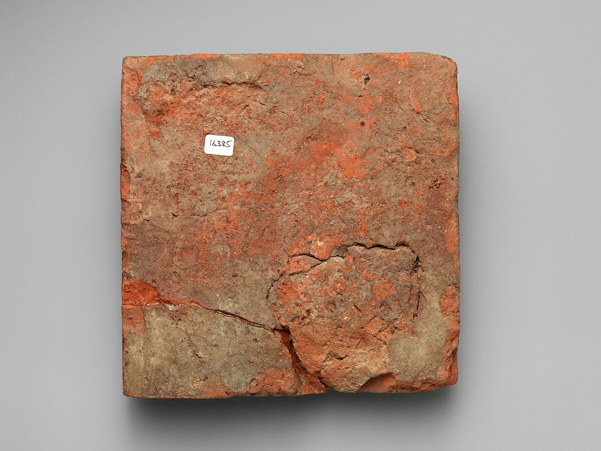 Tile with Griffin, Glazed earthenware, French