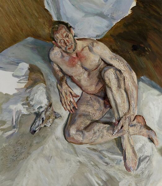 Portrait of the Hound, Lucian Freud (British (born Germany), Berlin 1922–2011 London), Oil on canvas 