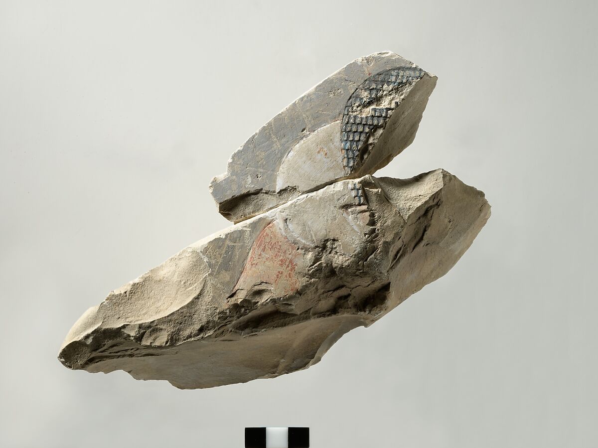 Relief fragment from the tomb of Meketre, Limestone, paint 