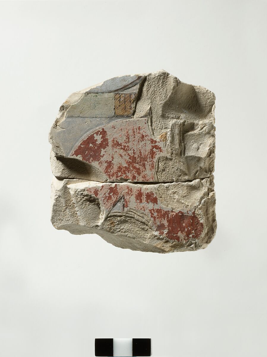 Relief fragment from the tomb of Meketre, Limestone, paint 