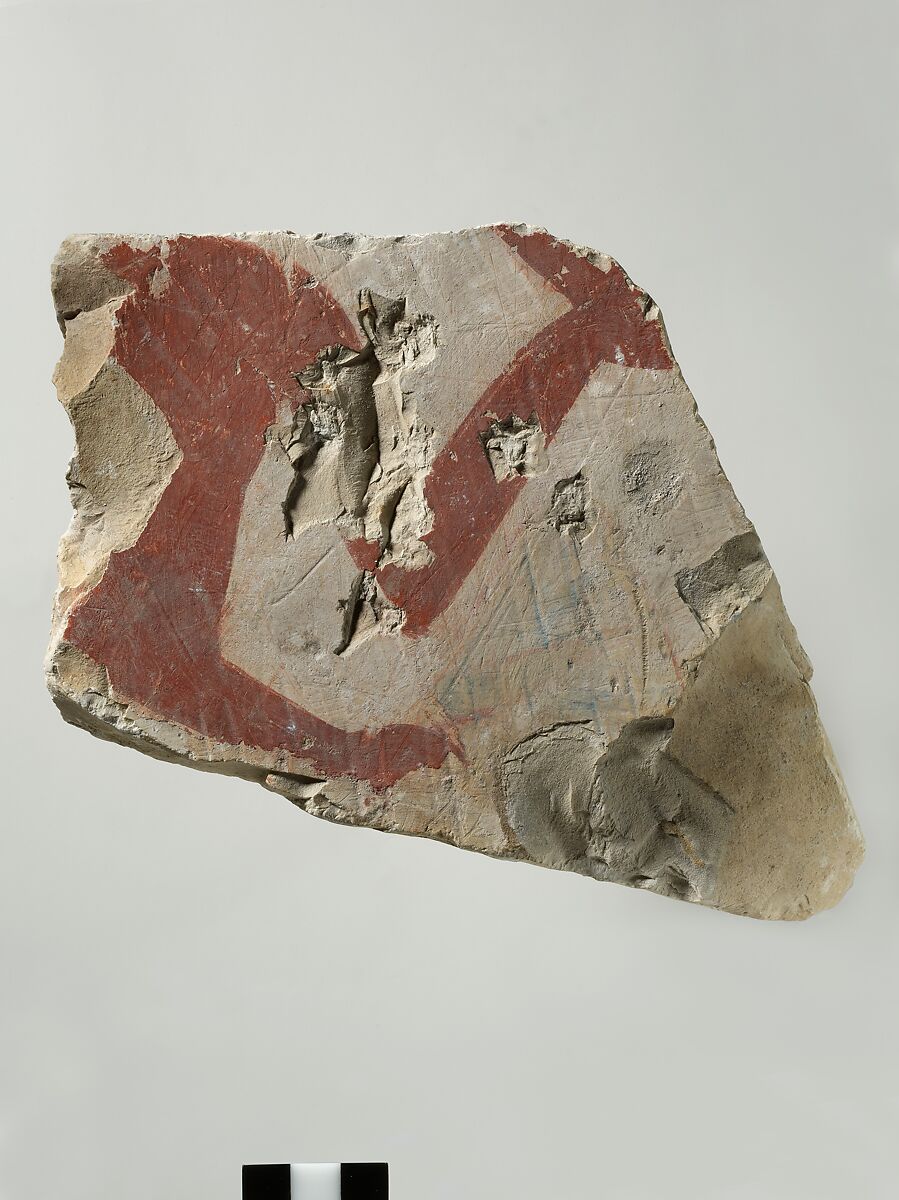 Relief fragment from the tomb of Meketre, Limestone, paint 